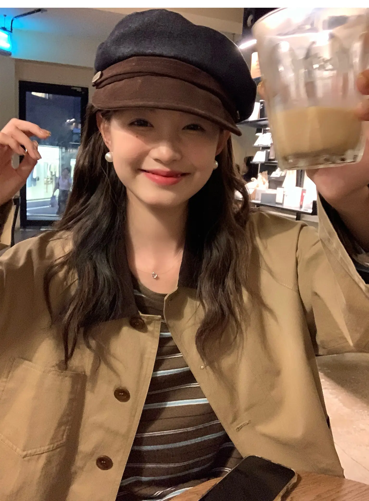Japanese Retro Newsboy Cap for Women Autumn Winter Flat Top — feature 3