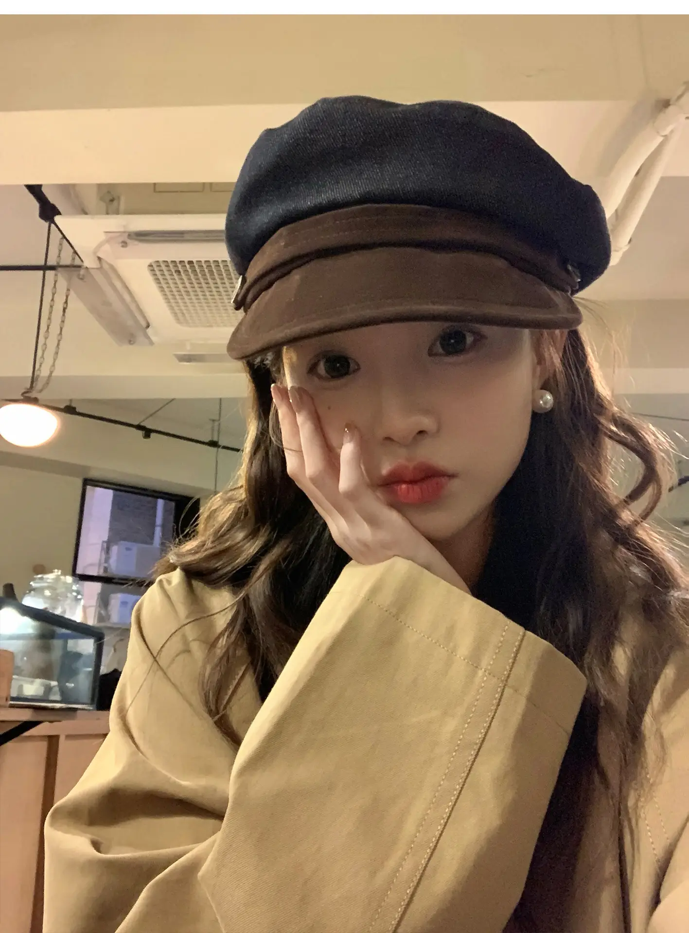 Japanese Retro Newsboy Cap for Women Autumn Winter Flat Top — feature 4