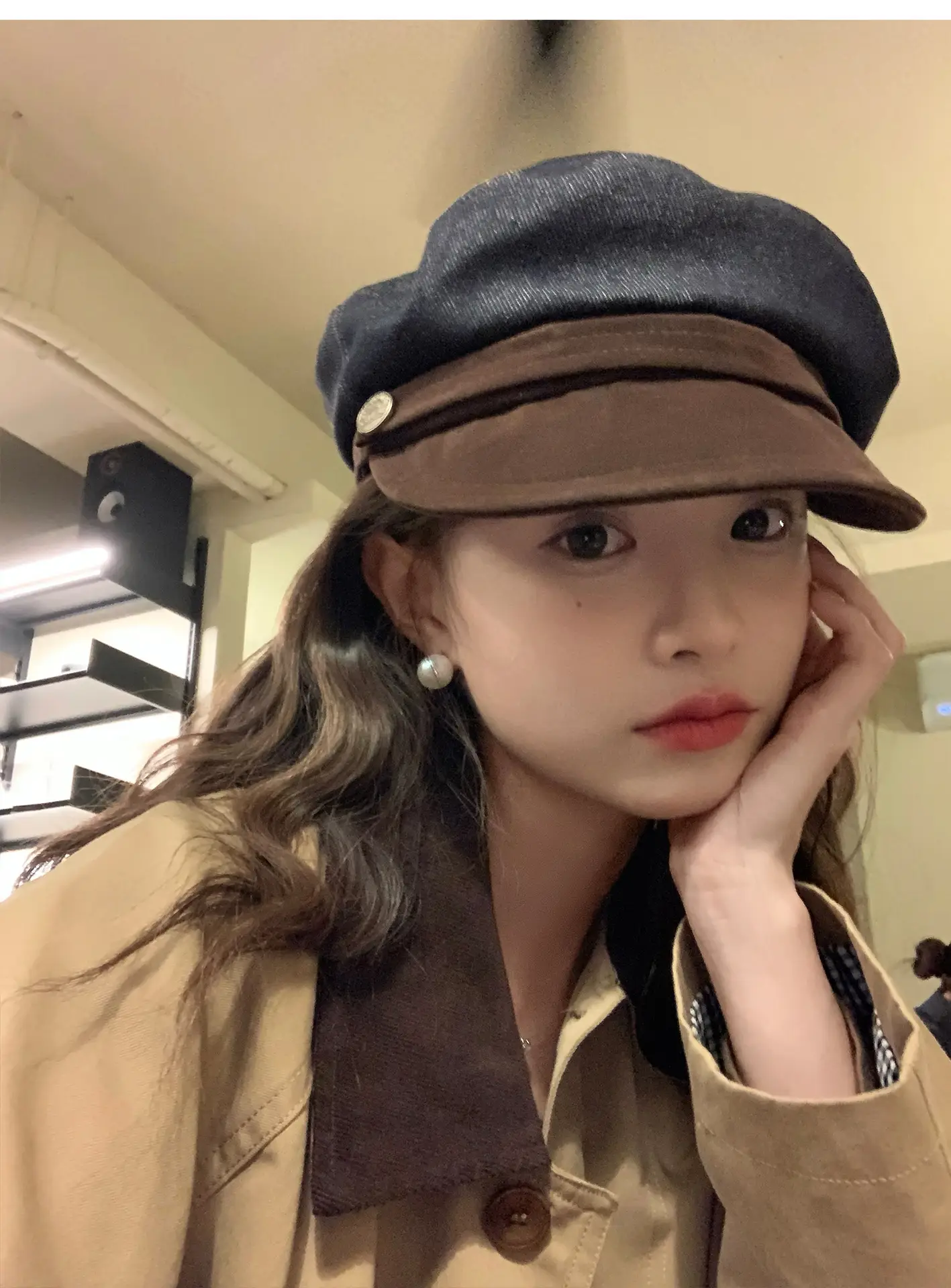 Japanese Retro Newsboy Cap for Women Autumn Winter Flat Top — feature 6