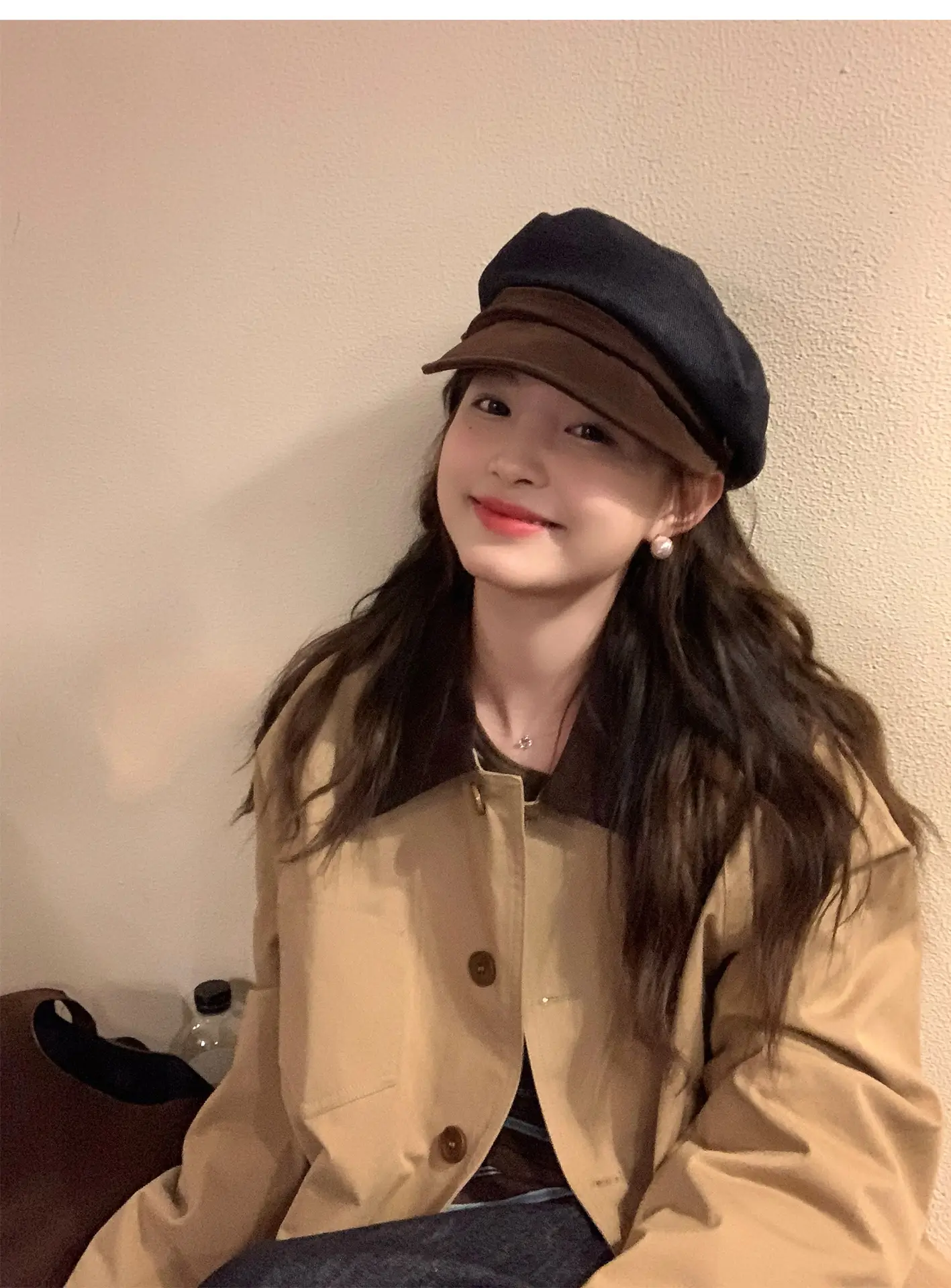 Japanese Retro Newsboy Cap for Women Autumn Winter Flat Top — feature 8