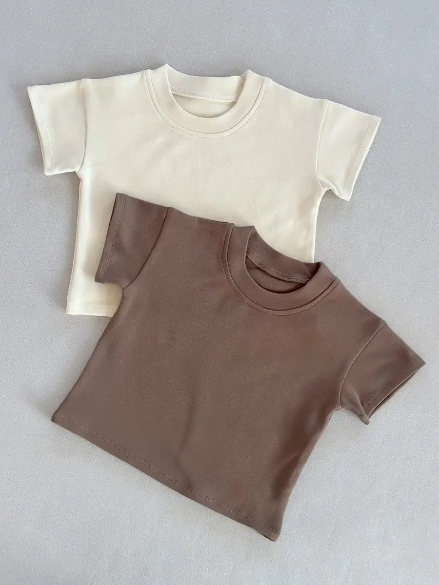 2026 Spring Kids Cotton Short Sleeve T-Shirts Set - Image 7