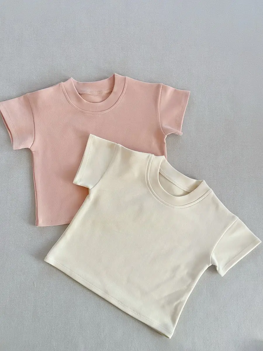 2026 Spring Kids Cotton Short Sleeve T-Shirts Set - Image 8