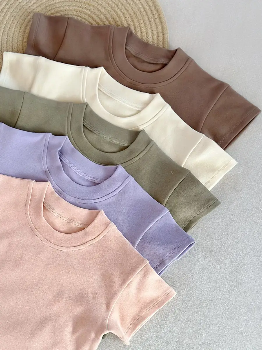 2026 Spring Kids Cotton Short Sleeve T-Shirts Set — feature 11