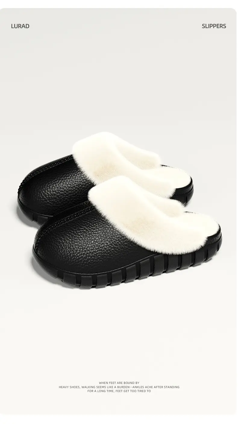 Men's Home Cotton Slippers Autumn and Winter Indoor Couple Home Extra Large Size Plush Warm Anti-Slip Cotton Slippers Women Wholesale — feature 11