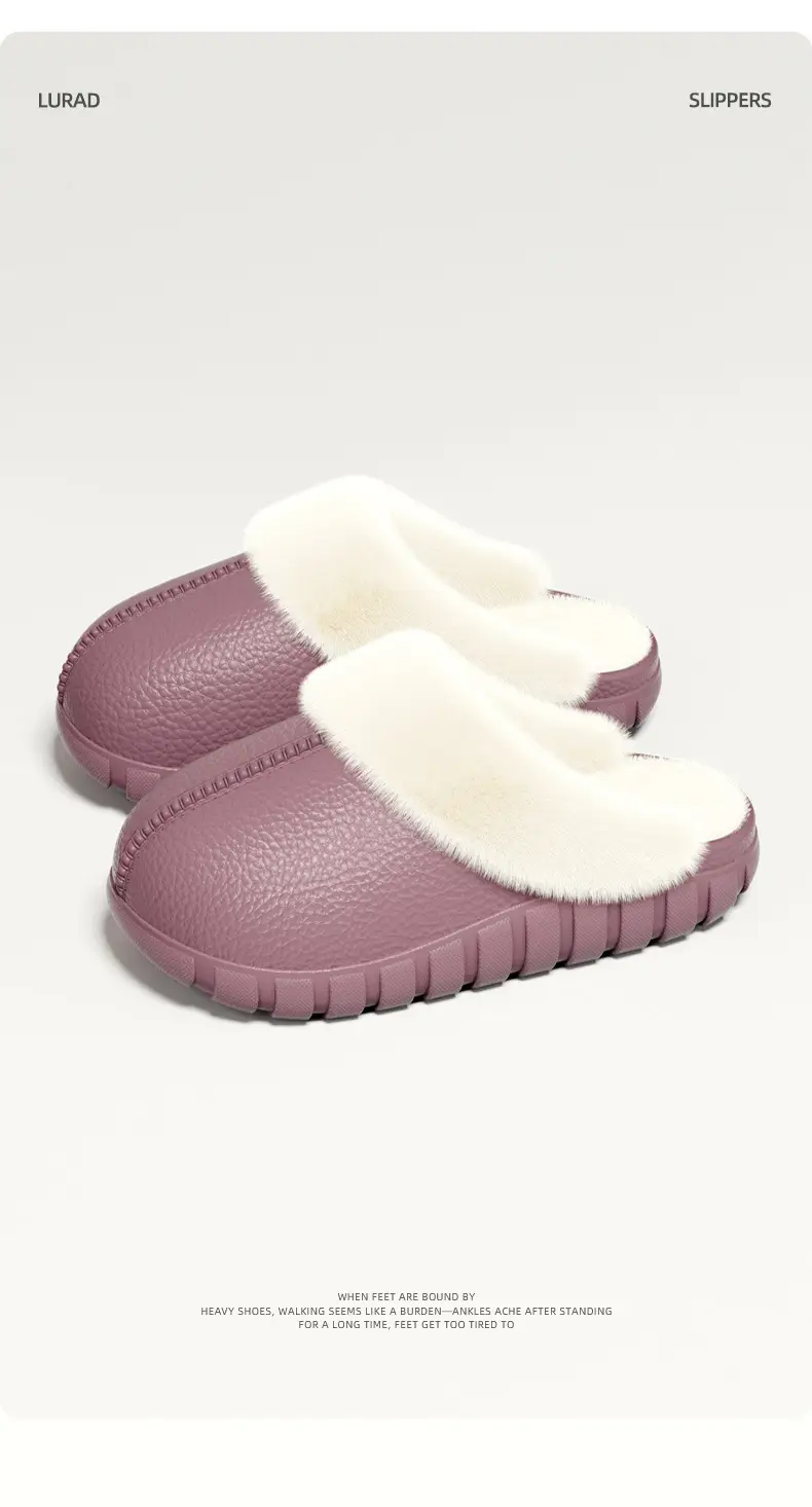 Men's Home Cotton Slippers Autumn and Winter Indoor Couple Home Extra Large Size Plush Warm Anti-Slip Cotton Slippers Women Wholesale — feature 12