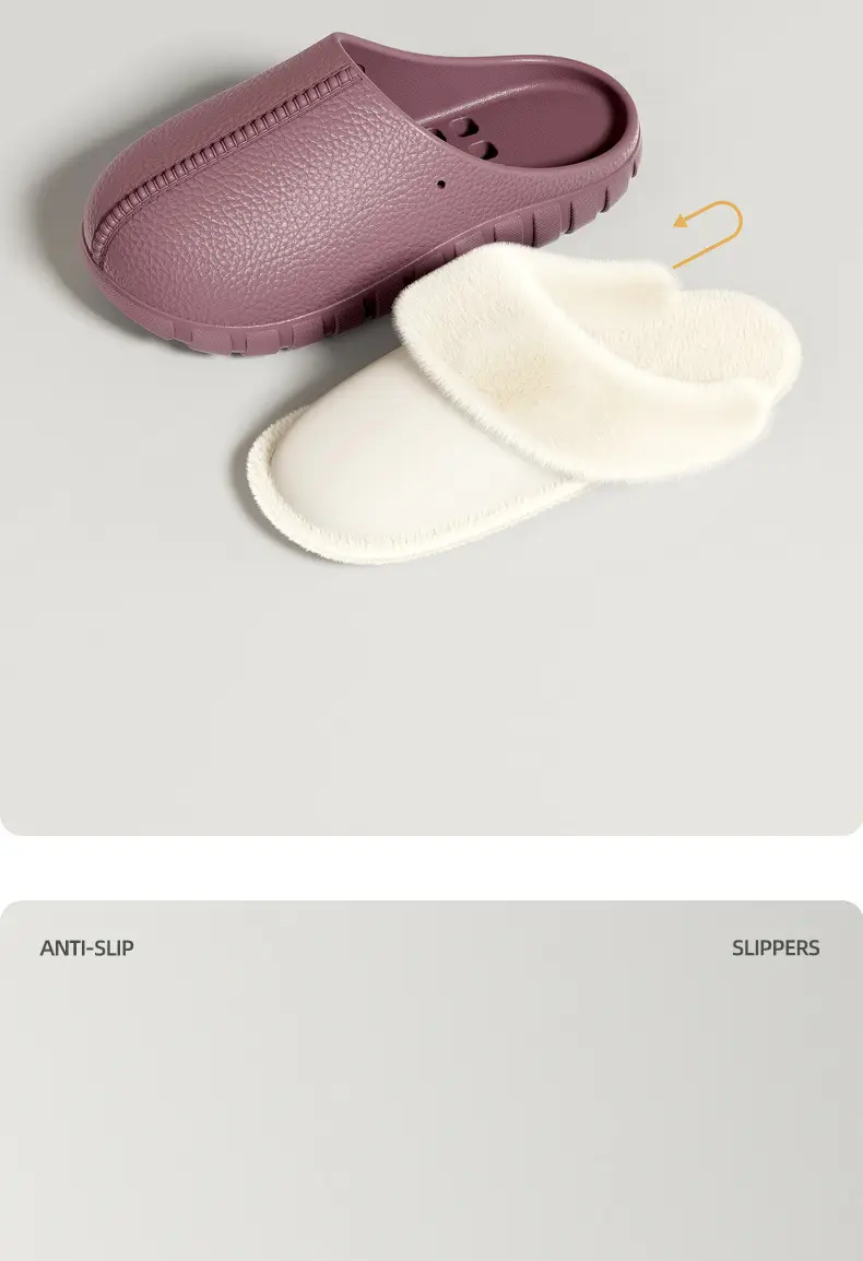 Men's Home Cotton Slippers Autumn and Winter Indoor Couple Home Extra Large Size Plush Warm Anti-Slip Cotton Slippers Women Wholesale — feature 8
