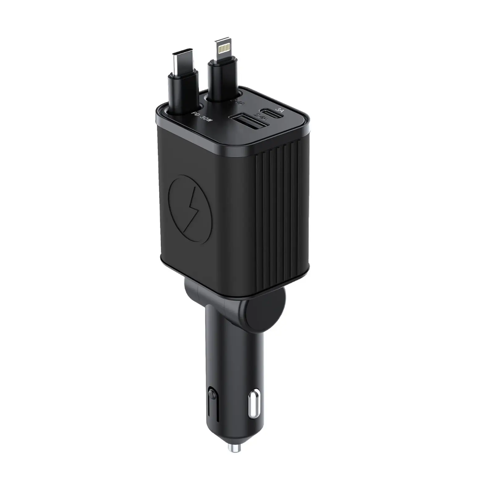 Silicone Car Charger with Retractable Cable & Fast Charging - Image 7