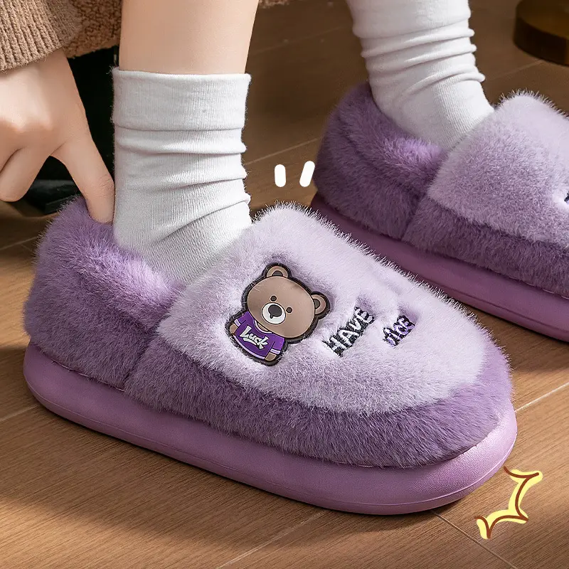 Pink Bear Soft Cotton Slippers for Women 2025 - Image 17