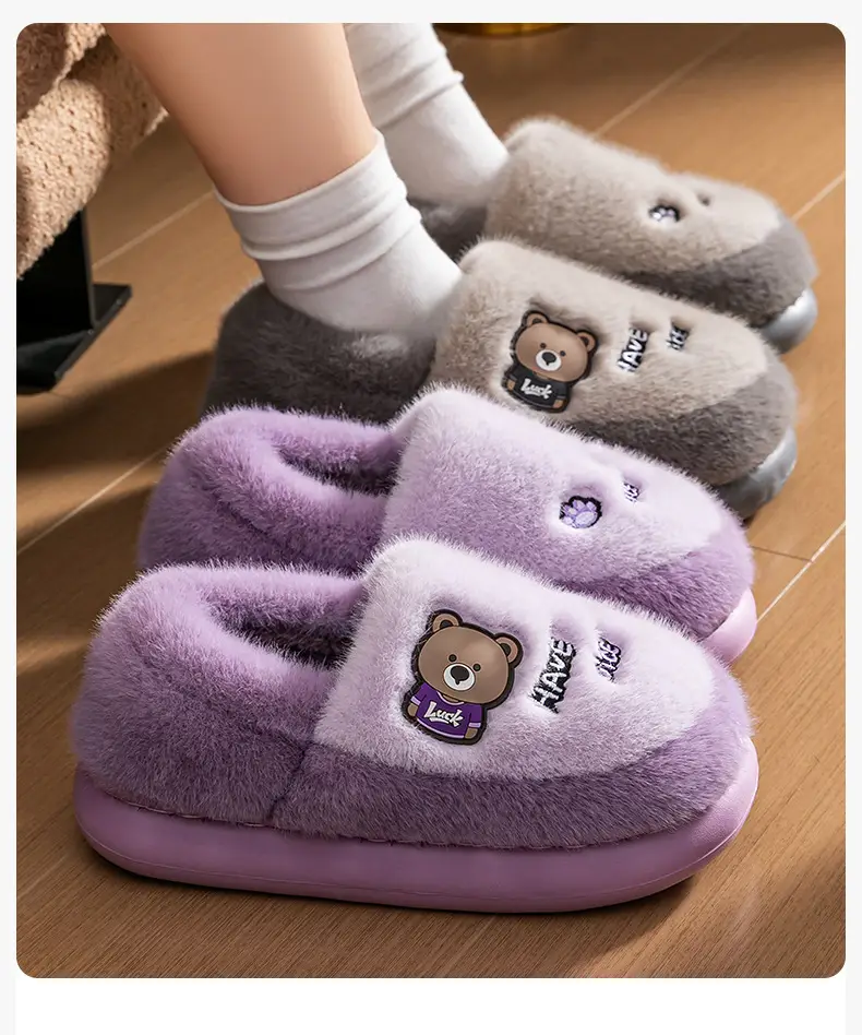 Pink Bear Soft Cotton Slippers for Women 2025 — feature 4