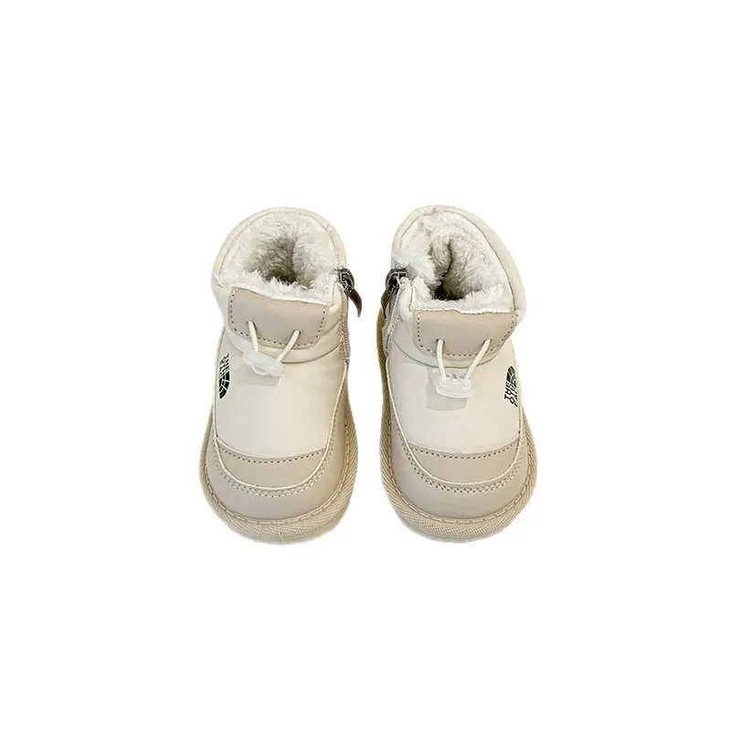 Baby Fleece Boot White Winter Warm Thick