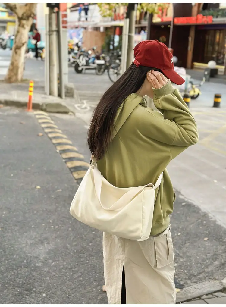 Canvas Large Capacity Satchel Crossbody Bag for Students — feature 10