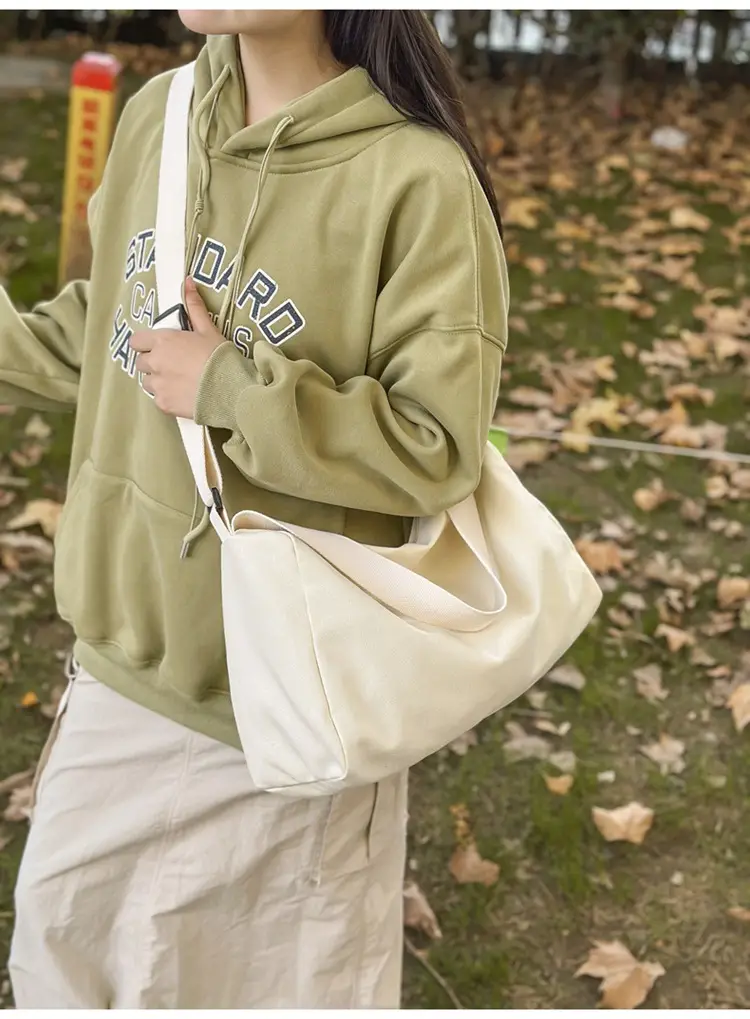 Canvas Large Capacity Satchel Crossbody Bag for Students — feature 12