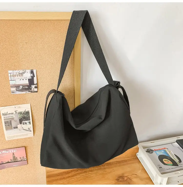 Canvas Large Capacity Satchel Crossbody Bag for Students — feature 16