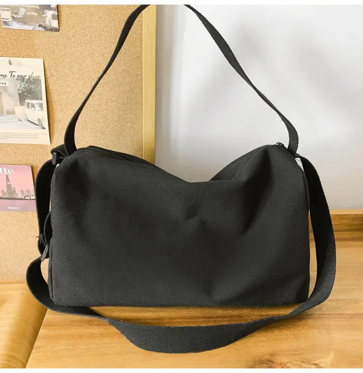 Canvas Large Capacity Satchel Crossbody Bag for Students — feature 19
