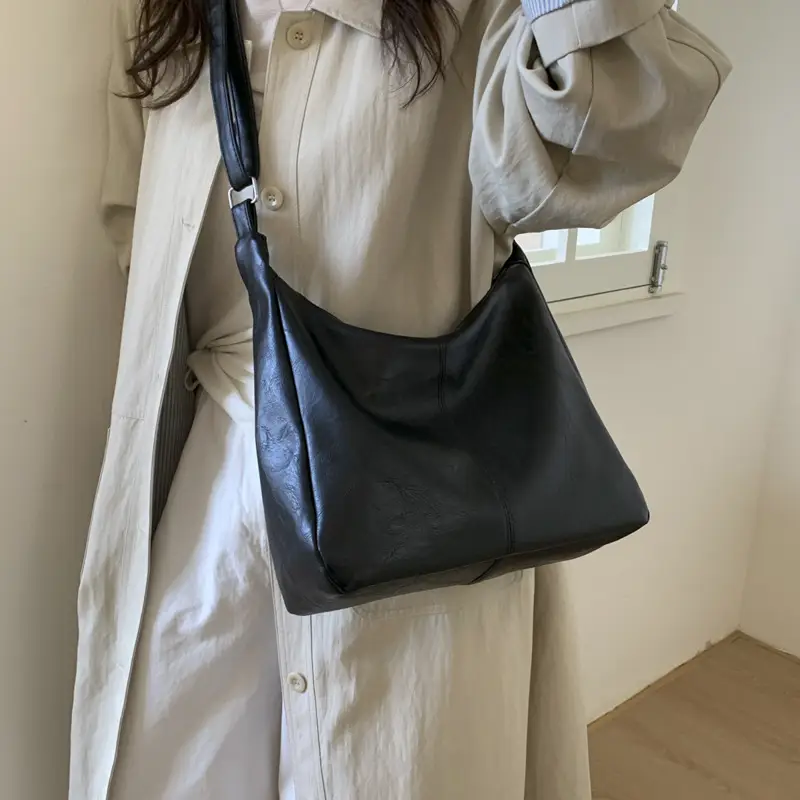 Brown Leather Shoulder Tote Bag for Women — feature 12