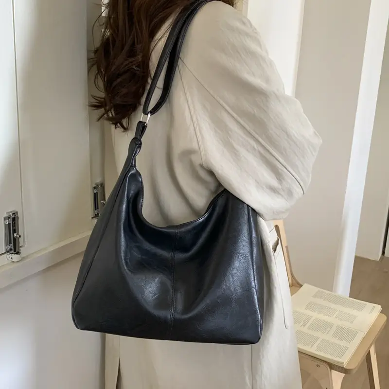 Brown Leather Shoulder Tote Bag for Women — feature 13