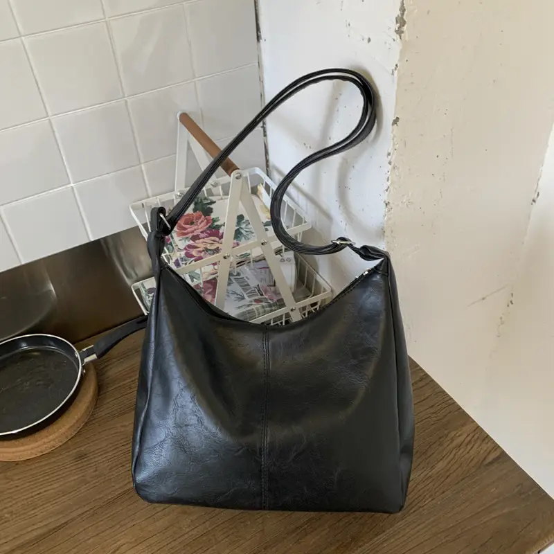 Brown Leather Shoulder Tote Bag for Women — feature 17