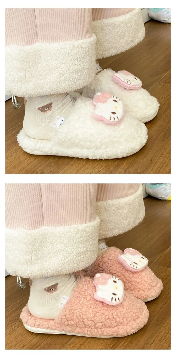 New Winter Cartoon Cat Slippers Warm Cotton Outer Wear — feature 15