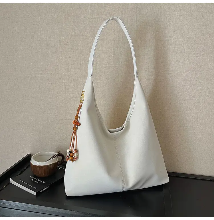 Women Large Capacity Brown Suede Shoulder Bag 2025 — feature 28