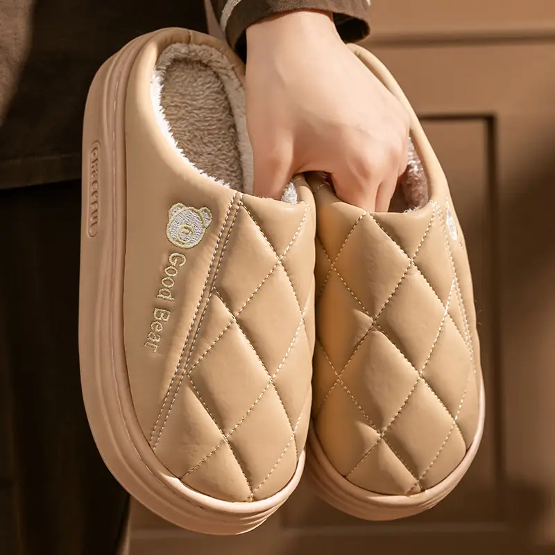 Women's Waterproof PU Leather Slip-On Socks - Image 8