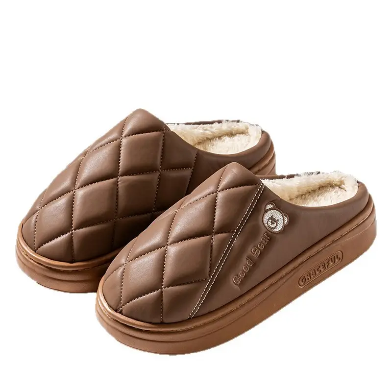 Women's Waterproof PU Leather Slip-On Socks - Image 9
