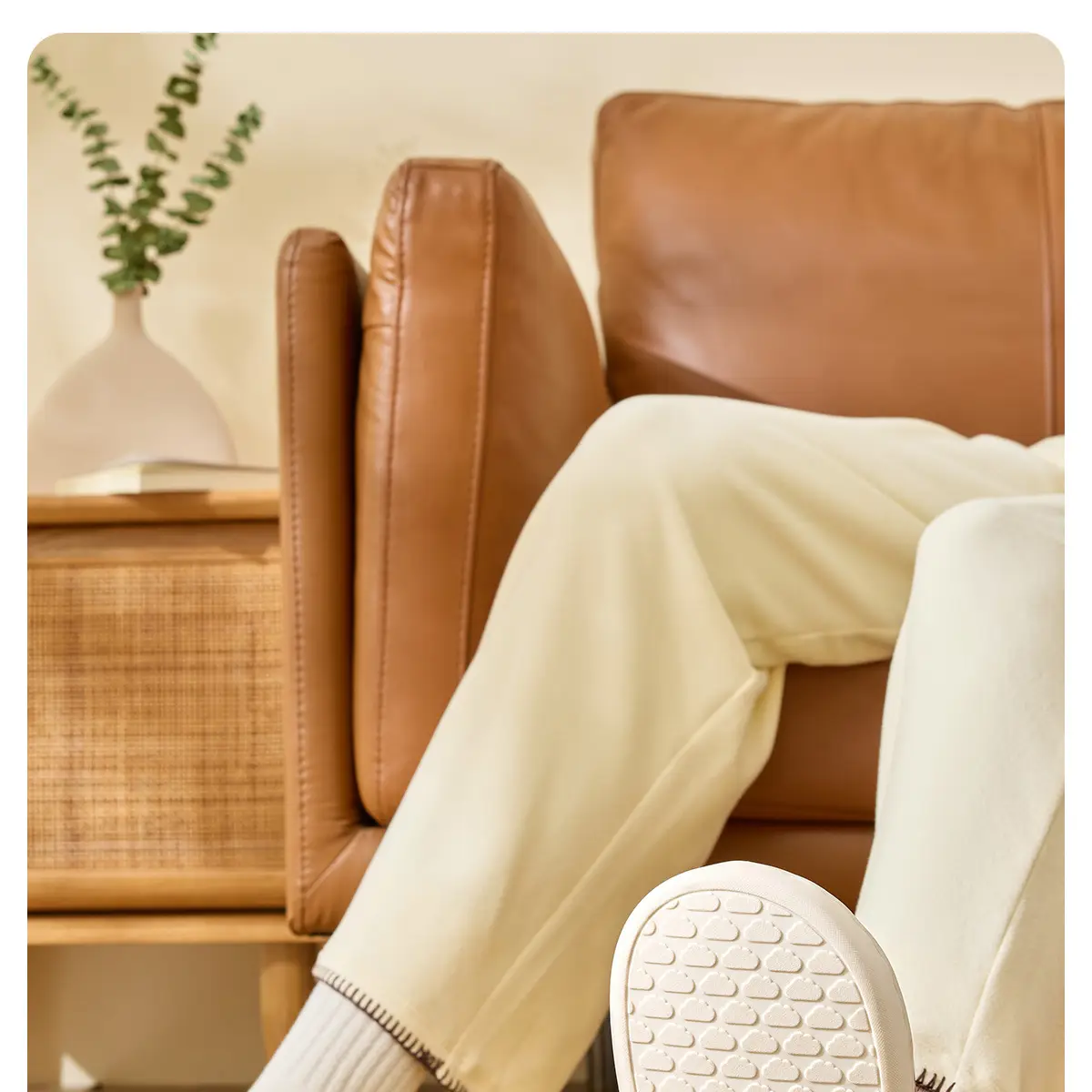 Women Warm Yellow Cotton Slippers Winter Home — feature 15