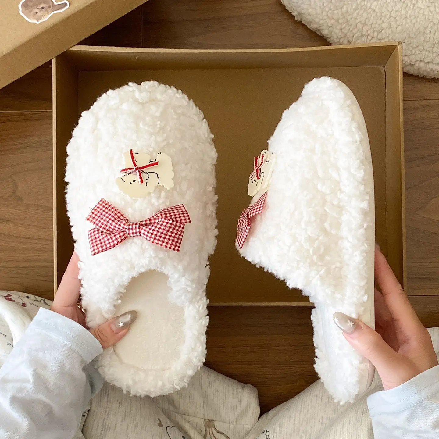 Cute Furry Flats for Women Winter Wear - Image 4