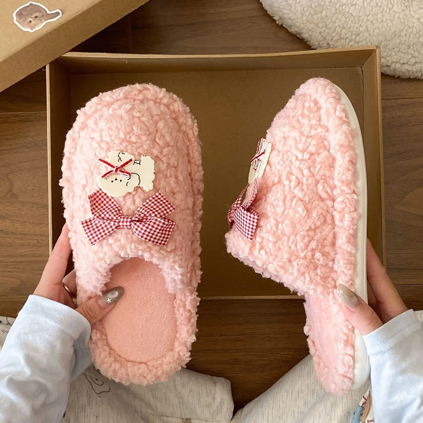 Cute Furry Flats for Women Winter Wear - Image 5
