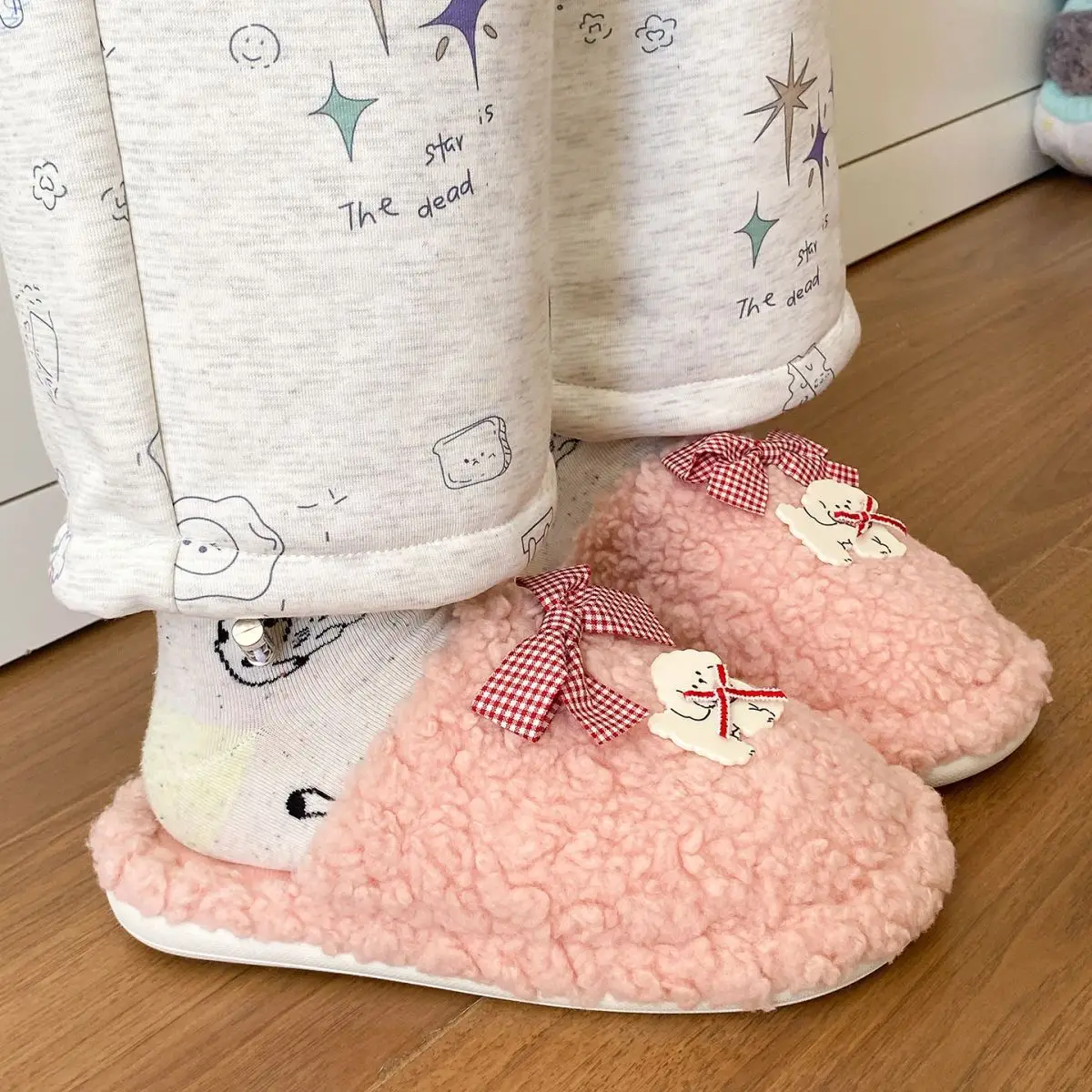 Cute Furry Flats for Women Winter Wear — feature 33