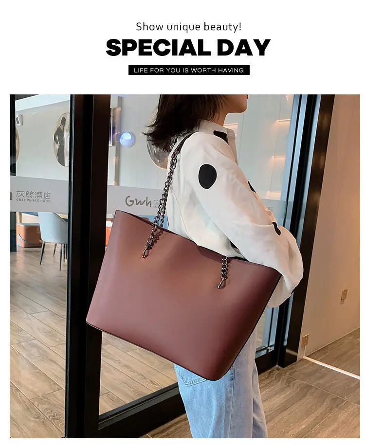 Women's Korean Style Chain Tote Bag 2025 — feature 12