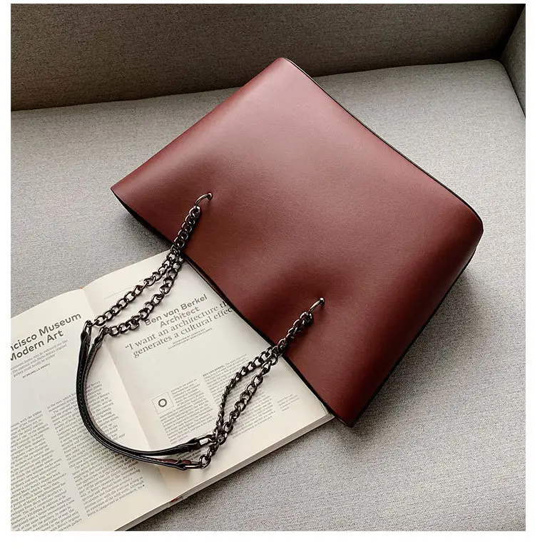 Women's Korean Style Chain Tote Bag 2025 - Image 2