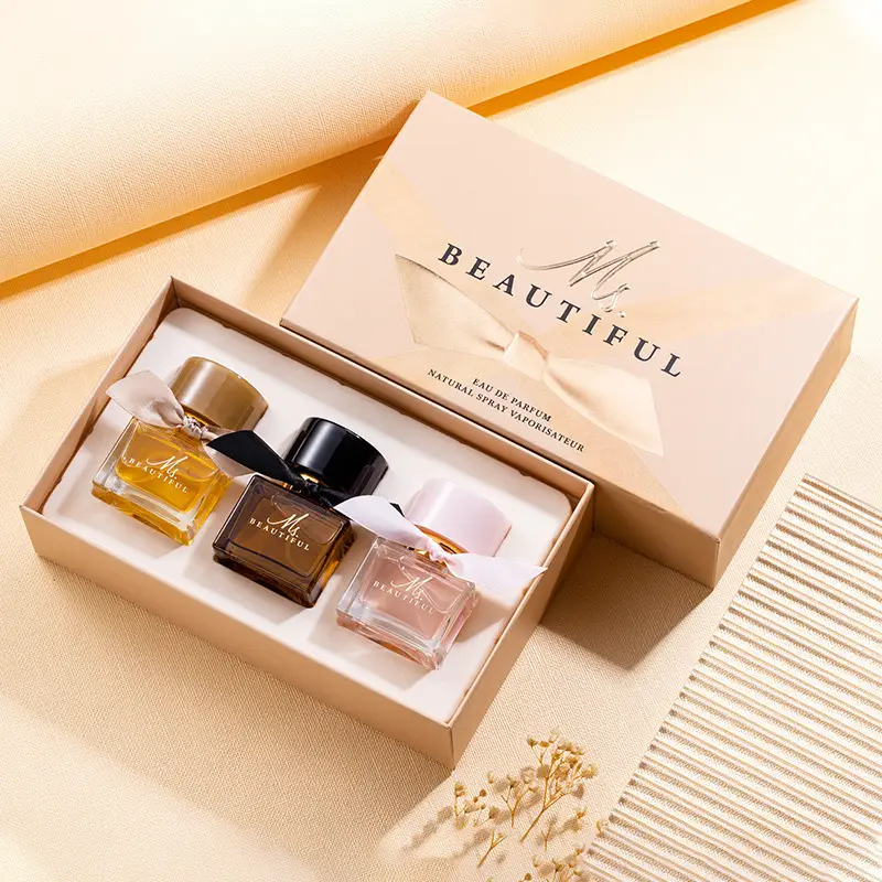 Four-Piece Gift Box Perfume Set Fresh and Long-Lasting Light Fragrance Cross-Border Hot-Selling Popular Men's and Women's Perfume Gift Box Wholesale