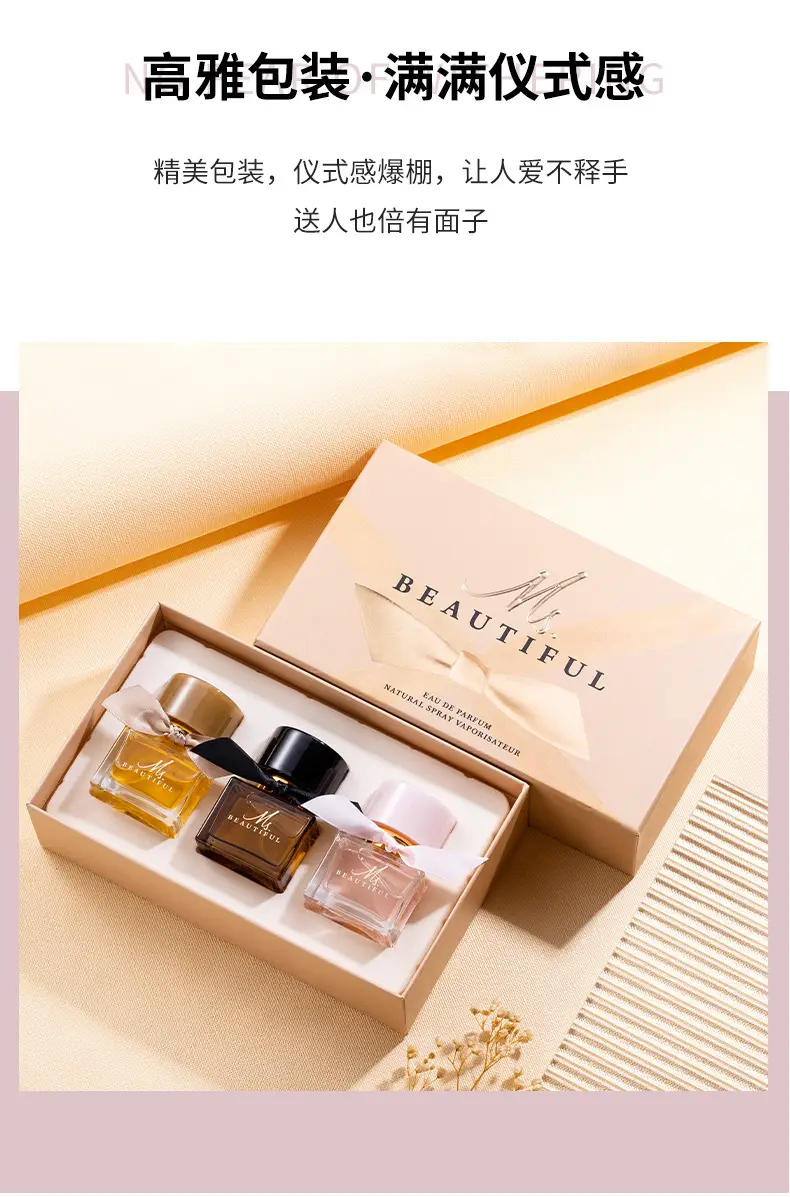 Four-Piece Gift Box Perfume Set Fresh and Long-Lasting Light Fragrance Cross-Border Hot-Selling Popular Men's and Women's Perfume Gift Box Wholesale — feature 3