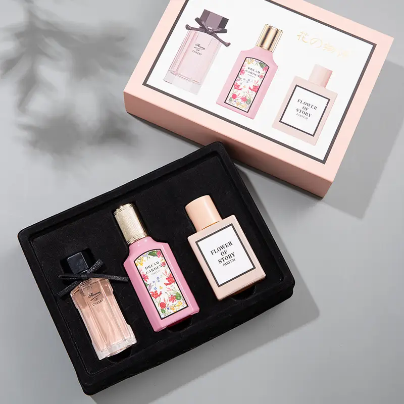 Four-Piece Gift Box Perfume Set Fresh and Long-Lasting Light Fragrance Cross-Border Hot-Selling Popular Men's and Women's Perfume Gift Box Wholesale