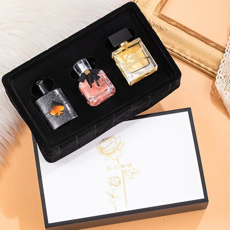 Four-Piece Gift Box Perfume Set Fresh and Long-Lasting Light Fragrance Cross-Border Hot-Selling Popular Men's and Women's Perfume Gift Box Wholesale