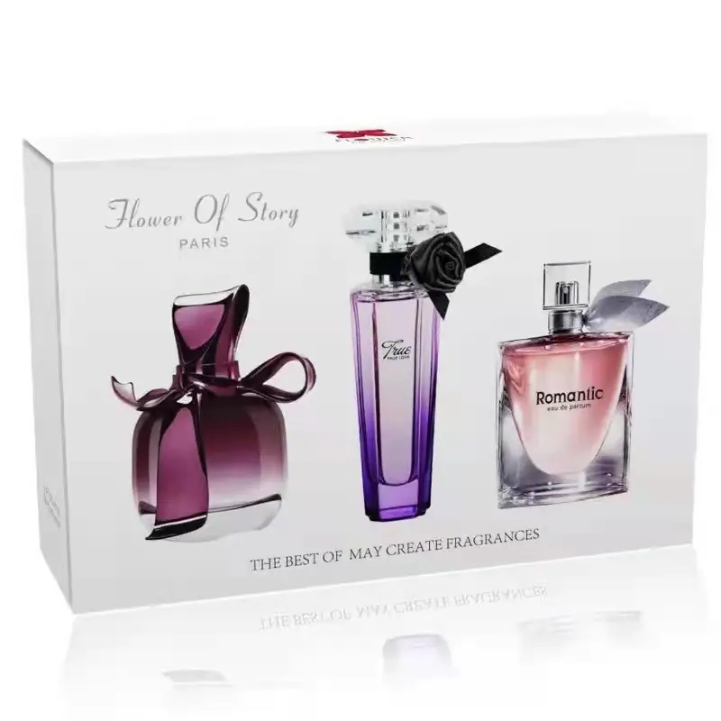 Four-Piece Gift Box Perfume Set Fresh and Long-Lasting Light Fragrance Cross-Border Hot-Selling Popular Men's and Women's Perfume Gift Box Wholesale