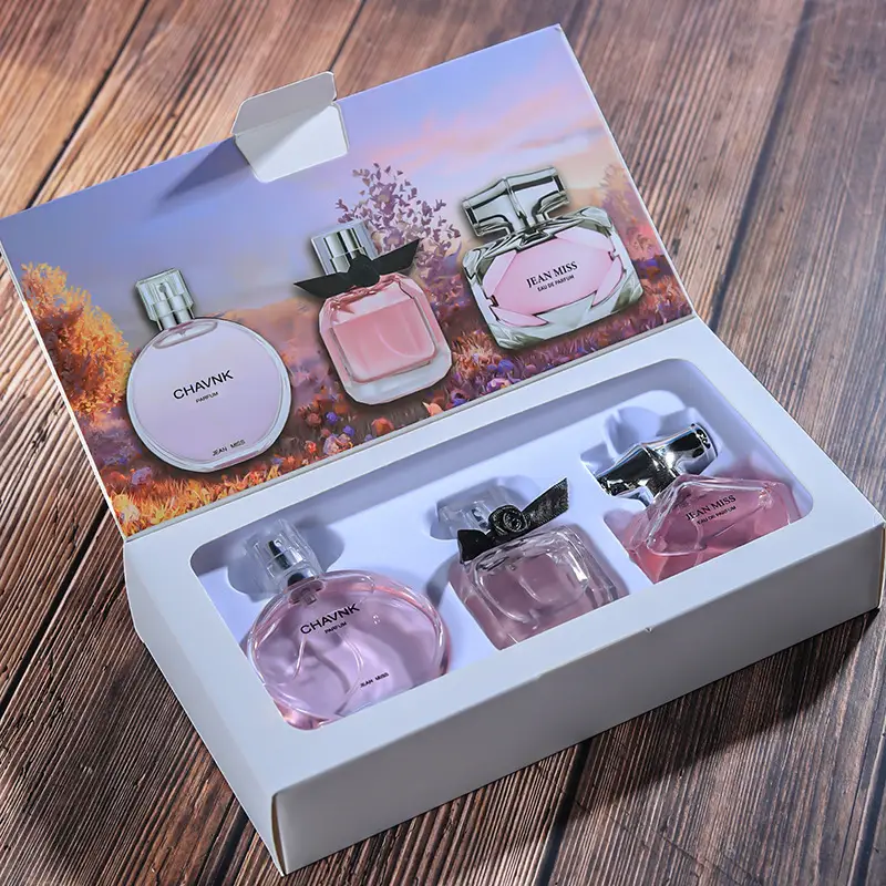 Four-Piece Gift Box Perfume Set Fresh and Long-Lasting Light Fragrance Cross-Border Hot-Selling Popular Men's and Women's Perfume Gift Box Wholesale