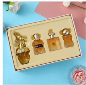 Four-Piece Gift Box Perfume Set Fresh and Long-Lasting Light Fragrance Cross-Border Hot-Selling Popular Men's and Women's Perfume Gift Box Wholesale
