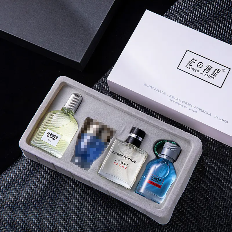Four-Piece Gift Box Perfume Set Fresh and Long-Lasting Light Fragrance Cross-Border Hot-Selling Popular Men's and Women's Perfume Gift Box Wholesale