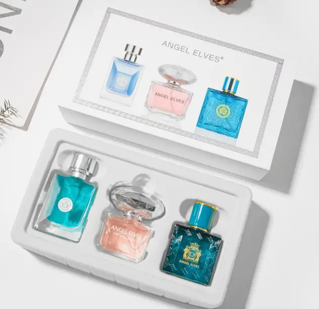 Four-Piece Gift Box Perfume Set Fresh and Long-Lasting Light Fragrance Cross-Border Hot-Selling Popular Men's and Women's Perfume Gift Box Wholesale