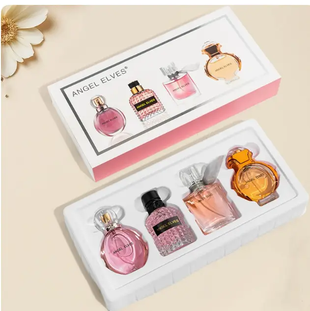 Four-Piece Gift Box Perfume Set Fresh and Long-Lasting Light Fragrance Cross-Border Hot-Selling Popular Men's and Women's Perfume Gift Box Wholesale