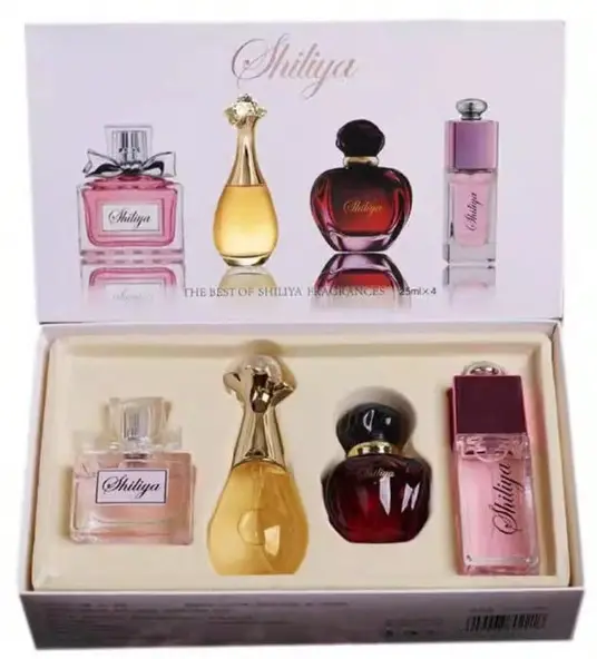 Four-Piece Gift Box Perfume Set Fresh and Long-Lasting Light Fragrance Cross-Border Hot-Selling Popular Men's and Women's Perfume Gift Box Wholesale