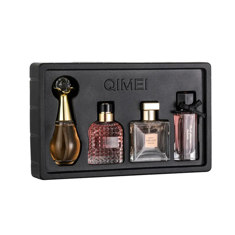 Four-Piece Gift Box Perfume Set Fresh and Long-Lasting Light Fragrance Cross-Border Hot-Selling Popular Men's and Women's Perfume Gift Box Wholesale