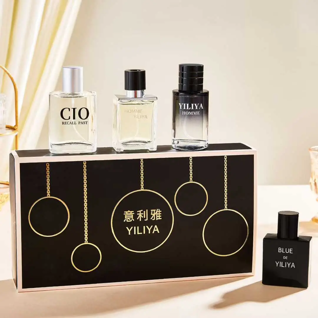 Four-Piece Gift Box Perfume Set Fresh and Long-Lasting Light Fragrance Cross-Border Hot-Selling Popular Men's and Women's Perfume Gift Box Wholesale