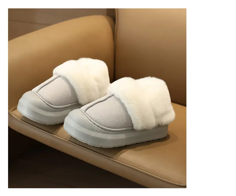 Nanbowan Cotton Slippers Women's Autumn and Winter Korean Style Home and Outdoor Wear Fleece-Lined Warm Non-Slip Bag Heel Wool Cotton Shoes Wholesale — feature 13