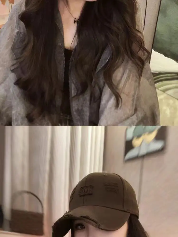Spring Korean Style White Peaked Cap with Embroidered Baseball Cap — feature 4