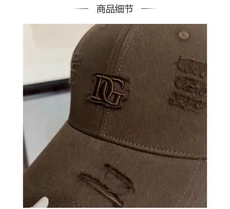 Spring Korean Style White Peaked Cap with Embroidered Baseball Cap — feature 8
