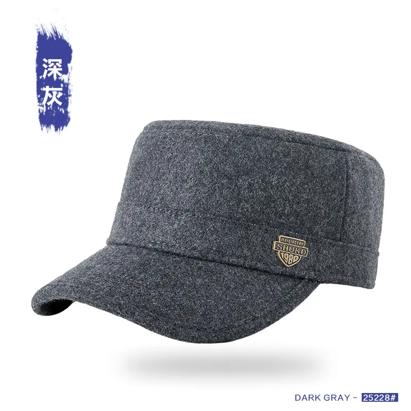 Winter Woolen Flat Cap for Men Women Windproof Cold Proof - Image 2