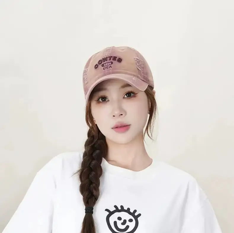 Shufan Zhenxuan Soft Cotton Baseball Cap White Oversized — feature 3