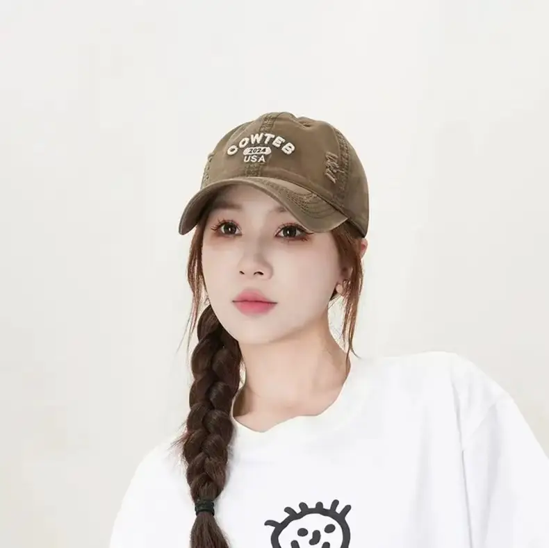 Shufan Zhenxuan Soft Cotton Baseball Cap White Oversized — feature 4